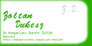 zoltan dukesz business card